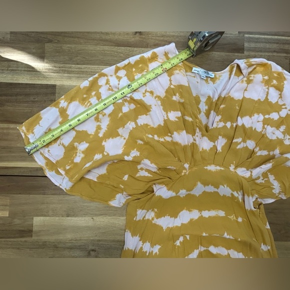 YOUNG FABULOUS & BROKE Thea Dress M Sweet Fig Ladder Tie Dye Boho High Low Maxi - Picture 11 of 16